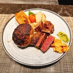 鉄板焼GUMP - ハンバーグとランプステーキ