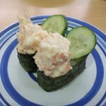 無添くら寿司 - えびマヨ軍艦 108円(2014.07.28)