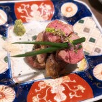 炭火と酒と肴 七福八郎 - ラム肉炭火焼き　今日1番よかった☺️