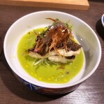 炭火と酒と肴 七福八郎 - 桜鯛　香ばしくてソースとも合う☺️