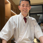 銀座 鮨 魯久 - 本間大将、超イケメンです。