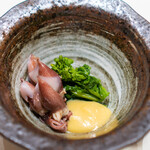 蔵六雄山 - 富山の蛍烏賊、菜の花、酢味噌