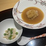 眞善美 - うすい豆と干し貝柱の炊き込みご飯　気仙沼モウカザメ　フカヒレ