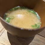 バン才 - 〆のお味噌汁