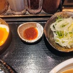 つけ麺 道 - ピリ辛にんにく（中央）