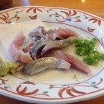 福寿司 - 金太郎鰯　脂の質がもうマグロ