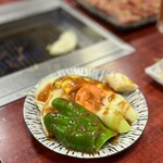 焼肉 5番街 - 野菜焼き