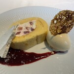 フランス料理 ル・クール - デザートはロールケーキ
