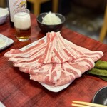 焼肉 5番街 - 焼きしゃぶの豚バラとロース