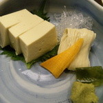 梅の花 - 湯葉豆腐とたぐり湯葉のお造り