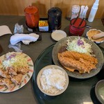 楽一楽座 - ささみかつ定食（２）・若鶏の唐揚げ