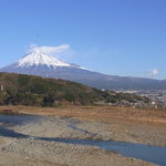 道の駅 富士川楽座 - カウンターからの絶景