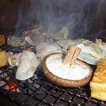 蛤亭 - 椎茸、あつあげ