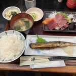 漁 - ひものセットのサンマ（1,200円）