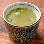 〆の鶏スープ