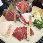 東京馬焼肉　三馬力 - 馬刺し5店盛り✨