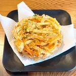 自家製麺 田舎うどん 八 - かき揚げ　200円