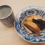 鮨 陸 - あん肝と黒龍ペアリング