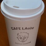 Cafe LAube - ショコララテ(HOT)690円蓋付き