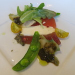 CARO FORESTA軽井沢ジャルディーノ - 夏トマトのムースに蒸しアワビとマグロを合わせて