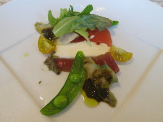 CARO FORESTA軽井沢ジャルディーノ - 夏トマトのムースに蒸しアワビとマグロを合わせて