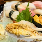 仁王寿司 - 炙りアナゴ