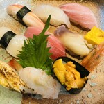 仁王寿司 - ネタのボリュームとシャリのボリュームあります笑