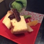 cafe dining Switch - シフォンケーキwith焼きキットカット