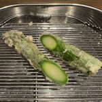 てんぷら 深町 - アスパラガス（栃木）