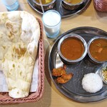 インドカレー ニサン - 料理写真:ブッダランチ（日替りカレー＆キーマカレー；Super Hot）