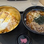 名代 富士そば - カツ丼セット1380円
