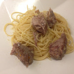 リストランテ サクラ - 仔羊の白ワイン煮込み ライムの香り 
      フェデリーニ