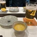 菜や おはし - お通しのポタージュ