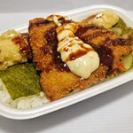 ほっともっと - 料理写真:アジフライ×のり弁当500円 ご飯大盛50円