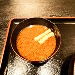 上北沢 天兼 - 熱々の絶品"赤だし"が体に沁みる。