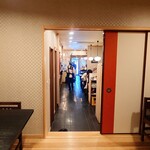 上北沢 天兼 - 奥から玄関方向。