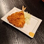 上北沢 天兼 - 揚げたて熱々の"アジフライ"も絶品。