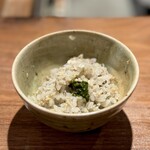 薪鳥新神戸 - 土鍋鶏そぼろご飯 かんずり