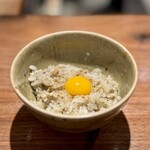 薪鳥新神戸 - 土鍋鶏そぼろご飯 卵