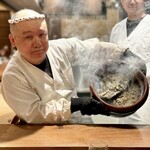 薪鳥新神戸 - 土鍋鶏そぼろご飯