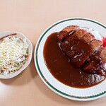 加古川総合庁舎 9階食堂 - カツカレー（サラダ付き）
