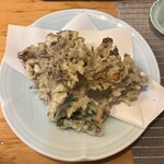 大衆割烹 善甚 - 舞茸天ぷら