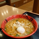 食事処　七福 - にら玉辛あんかけラーメン(温玉トッピング)