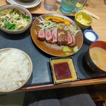 金沢牛たん食堂 10&10 - サーロインステーキ定食・150g