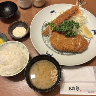 旨いとんかつ 海老フライ 文治郎_1