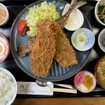 お食事処　来楽 - アジフライ定食