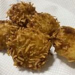 海中魚処 萬坊 - 揚げ焼売は香ばしくて美味しかったです