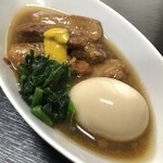 割烹 岡 - 単品の豚角煮 柔らかい