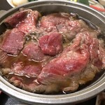 割烹 岡 - 固形燃料でぐつぐつ