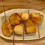 串カツ ゆらり亭 - 豚ヘレ、はんぺんチーズベーコン、あつあげと煮込み大根
